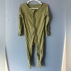 Little Sleepies Olive Green Baby Outfit